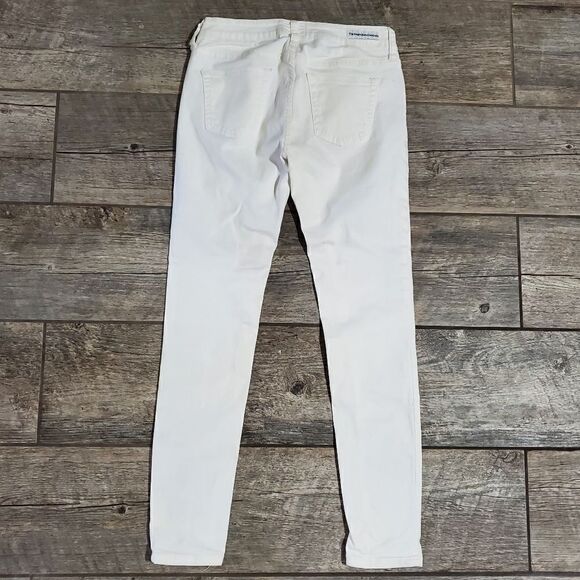 Umgee White Denim Skinny Jeans, Size 28 - Picture 7 of 8